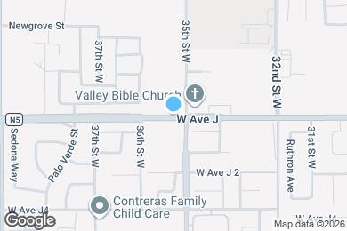 Map image of the property - 3509 W Ave J 2