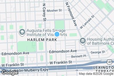 Map image of the property - 709 N Carrollton Ave