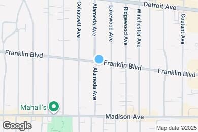 Map image of the property - 1551 Alameda Ave