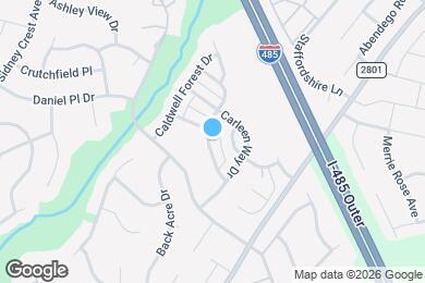 Map image of the property - 9831 Grier Springs Ln