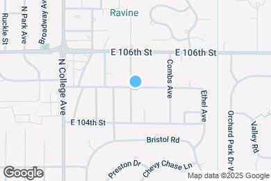 Map image of the property - 1107 E 105th St