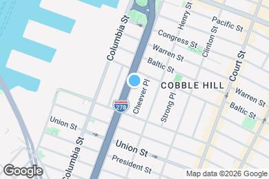 Map image of the property - Updated Spacious 1 BR in Cobble Hill!