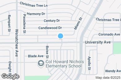 Map image of the property - 3608 University Ave