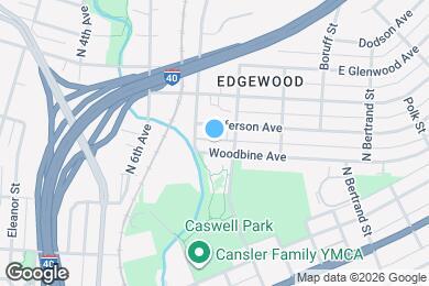 Map image of the property - 1417 Woodbine Ave