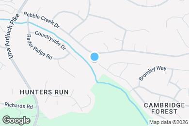 Map image of the property - 1765 Bridgecrest Dr