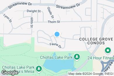 Map image of the property - Chollas Heights Military Housing