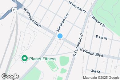 Map image of the property - 109 W Wilson Blvd