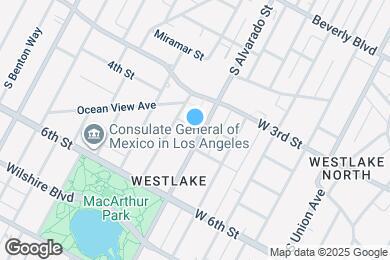 Map image of the property - 341 S Alvarado St