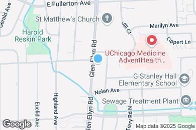 Map image of the property - 1493 Glen Ellyn Rd