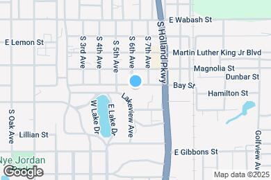 Map image of the property - 1305 E Bay St