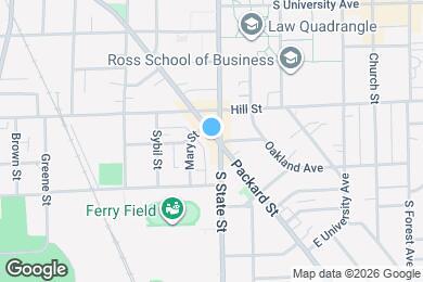 Map image of the property - 628 Packard St