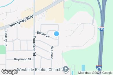 Map image of the property - 1658 Louvre Dr