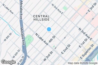 Map image of the property - 423 N 1st Ave E