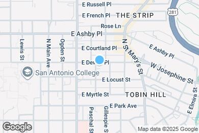 Map image of the property - 402 E Dewey Pl
