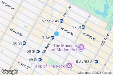 Map image of the property - 159 W 53rd St