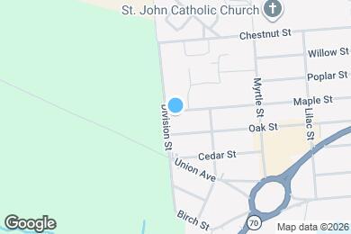 Map image of the property - 822 Maple St