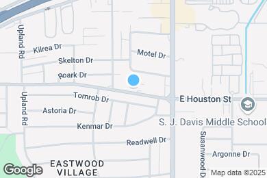 Map image of the property - 4423 E Houston St