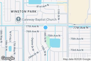 Map image of the property - 7603 14th St N