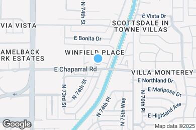 Map image of the property - 7436 E Chaparral Rd