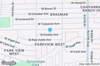 Map image of the property - 6958 W Purdue Ave