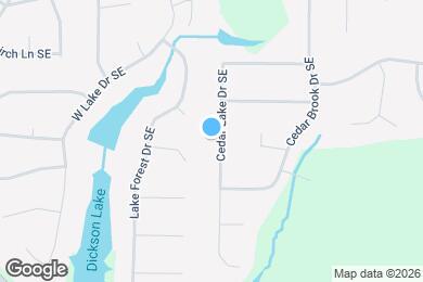 Map image of the property - 4737 Cedar Lake Dr SE