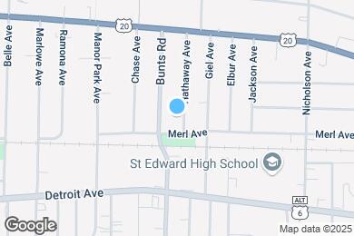 Map image of the property - 1302 Hathaway Ave