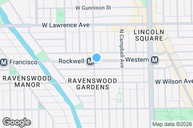 Map image of the property - 4641 N Rockwell St