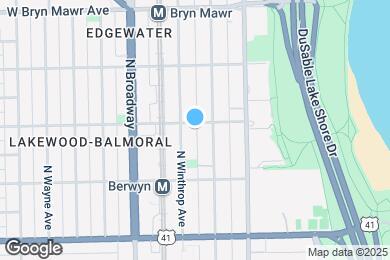 Map image of the property - 1057 W Balmoral