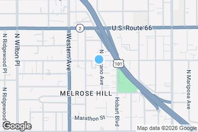Map image of the property - 965 N Serrano Ave