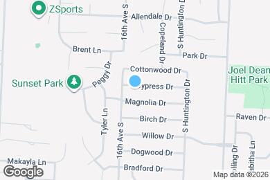 Map image of the property - 1501 Cypress Dr
