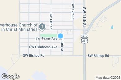 Map image of the property - 1302 SW Texas Ave