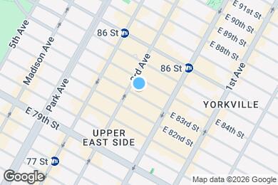 Map image of the property - 207 E 83rd St