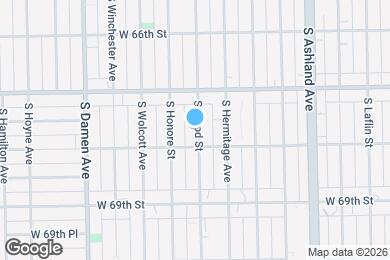 Map image of the property - 6736 S Wood St