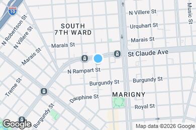 Map image of the property - 1013 Touro St