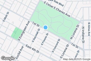 Map image of the property - 3128 E 1st St