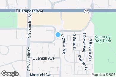 Map image of the property - 3680 S Beeler St