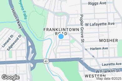 Map image of the property - 719 N Rosedale St