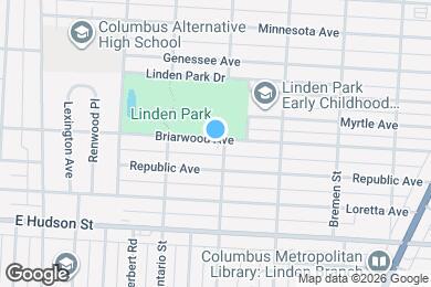 Map image of the property - 1339 Briarwood Ave
