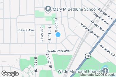 Map image of the property - 1491 E 120th St