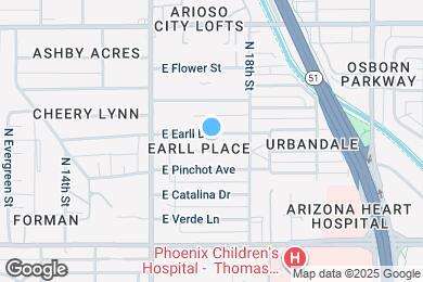Map image of the property - 1711 E Earll Dr