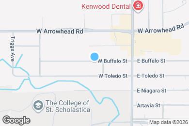 Map image of the property - 114 W Buffalo St