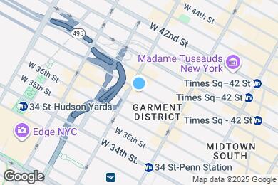 Map image of the property - 350 W 38th St