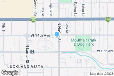 Map image of the property - 1395 N Harlan St