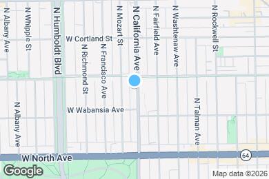 Map image of the property - 1742 N California Ave