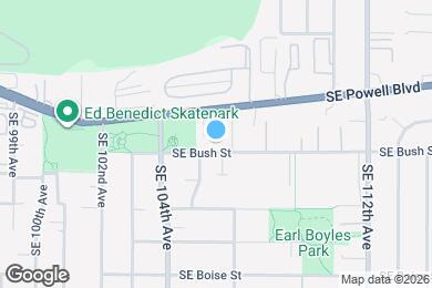 Map image of the property - 10605 SE Bush St