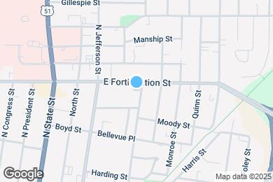 Map image of the property - 1025 Madison St