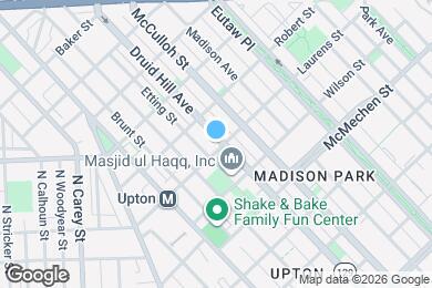 Map image of the property - 1804 Druid Hill Ave