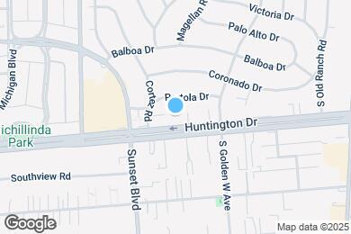 Map image of the property - Huntington Drive Apartments