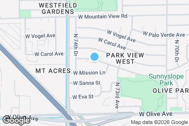 Map image of the property - 7401 W Sunnyslope Ln