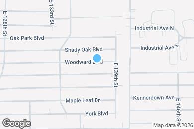 Map image of the property - 13708 Woodward Blvd